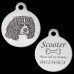Cavalier King Charles Spaniel Style B Engraved 31mm Large Round Pet Dog ID Tag